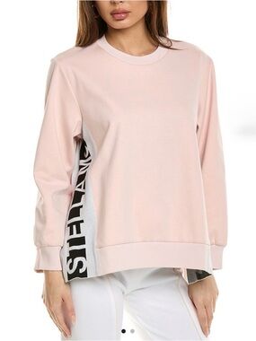 STELLA MCCARTNEY
Monogram-trimmed cotton-jersey sweatshirt
Color: Pastel pink